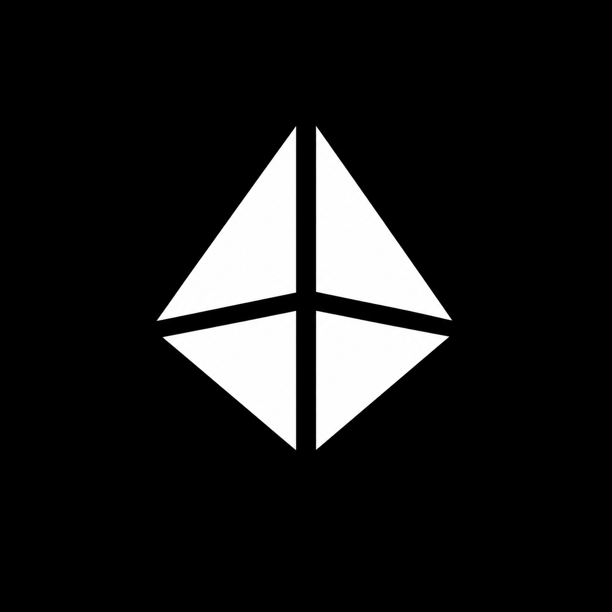 01 — Белый знак на чёрном
