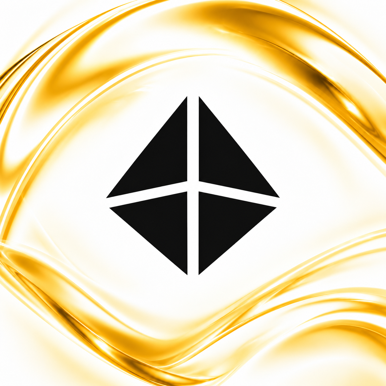 06 — Чёрный знак, золотой фон